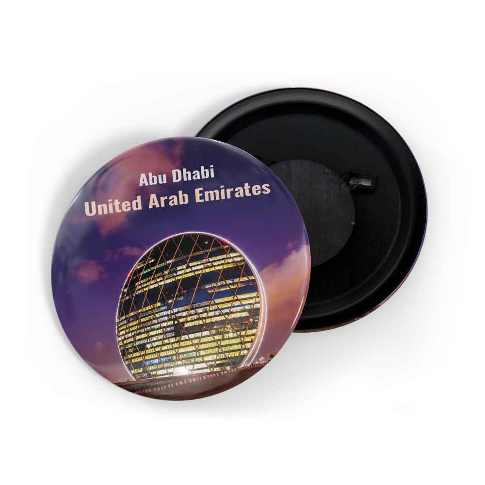 dhcrafts Fridge Magnet Multicolor Famous Tourist Place Abu Dhabi United Arab Emirates D2 Glossy Finish Design Pack of 1